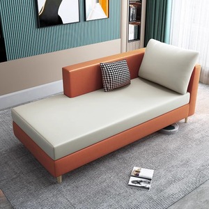 <span class=keywords><strong>Minsu</strong></span> Apartment Hotel Edler Sessel Sofa Gästezimmer Schlafzimmer Moderner Einfacher Freizeitstuhl Bequemer Liegestuhl mit Holzfußstütze - Product Image 2