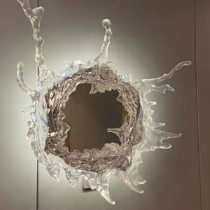 Estrella de mar 120cm de ancho arte decoración dormitorio baño 120CM Led espejo Splash agua artesanía peluquería lámpara de pared - Product Image 2