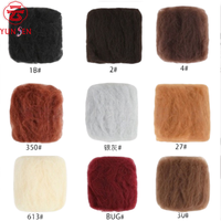 Cheveux synthétiques en fibre haute température, style Yaki, afro crépu volumineux, en vrac, pour dreadlocks et tresses, accessoire de tissage, couleur personnalisable