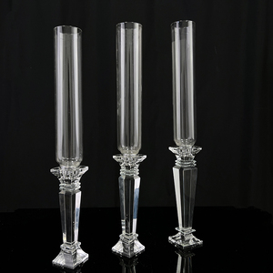 Cao xi lanh thủy tinh nến chủ pha lê trụ cột nến MH-TZ0547 - Product Image 5