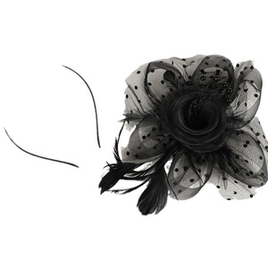 MADESHINE Vente en gros Accessoires capillaires pour femmes, Chapeau de fête à large bord style Derby avec voile en dentelle, Coiffe pour Halloween et Noël - Product Image 6