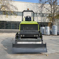 Rouleau compresseur hydraulique de 1 à 5 tonnes, double roue en acier, vibration, 330 kg à 550 kg, petite machine de compactage d'asphalte