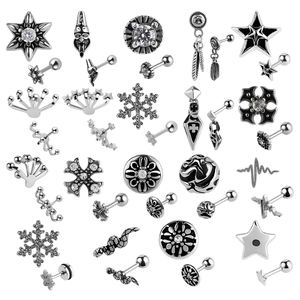 20 ans d'expérience fabricant de bijoux de mode 14k 18k plaqué or argent zircon 316L acier inoxydable boucle d'oreille femmes - Product Image 1