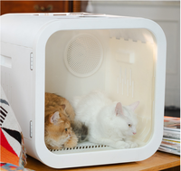 Séchoir automatique pour animaux de compagnie, boîte de séchage intelligente à faible bruit pour chats et petits chiens, toilettage à domicile