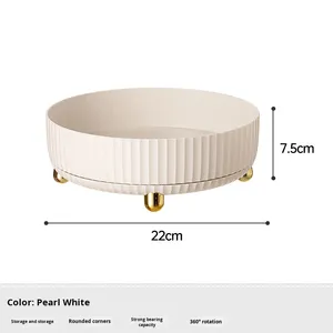 <strong>Rotating</strong> Plastic Multi-functional Seasoning Rack &amp; Storage <strong>Tray</strong> for Kitchen Desktop Cosmetic Use - Product Image 6