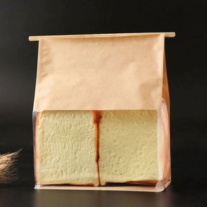 Sacs en plastique personnalisés en gros, sacs à pain à fond plat, sacs en papier promotionnels - Product Image 3