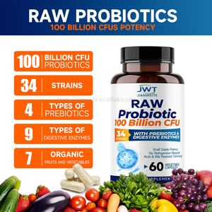 Raw Probiotics Powder Supplement With Prebiotic Probiotics 100 Billion CFU 34 and Digestive Enzymes <strong>Probiotic</strong> <strong>Capsule</strong> - Product Image 4