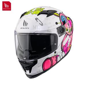 หมวกกันน็อค MTHELMETS รุ่น Unisex Spanish MT Racing สำหรับรถจักรยานยนต์ แบบเต็มใบ  วัสดุ ABS  พร้อมกระจกสองชั้นแบบเงา  ระบบปลดเร็ว  พร้อมสปอยเลอร์ขนาดใหญ่ - Product Image 5