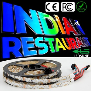 12V lettersign S hình dạng zigzag ws2815 lập trình <span class=keywords><strong>LED</strong></span> Pixel Băng 8 mét rgbic 12V S hình dạng <span class=keywords><strong>LED</strong></span> Strip ánh sáng cho kinh doanh signage - Product Image 1