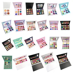 Palet Eyeshadow 35 Pigmen Tinggi Tanpa Label Riasan Mata Label Pribadi