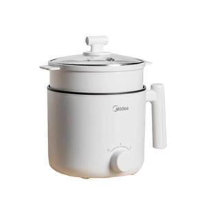 Cuisinière électrique Midea 1,7 L blanche, mini-mijoteuse multifonctionnelle avec fonction d'arrêt automatique de sécurité pour dortoir - Product Image 2
