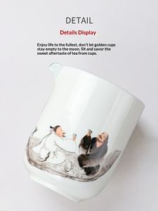 ชุดน้ำชาเซรามิกคุณภาพสูง ทนความร้อน ทาสี ลายวินเทจ พกพาสะดวก ใช้ได้ทุกวัน ล้างในเครื่องล้างจานได้ - Product Image 5