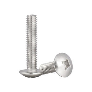 #4-40 #6-32 #8-32 #10-24 Ronde Kopbout Kruis Verzonken Roestvrij Staal Ss304 316 Paddestoelkop Machine Schroef - Product Image 3