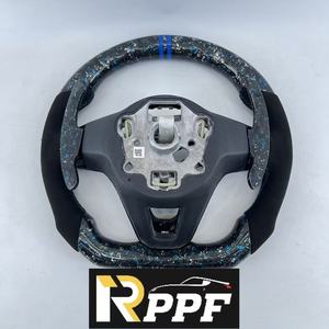Volante de Fibra de Carbono RPPF en Oferta con Luces LED, Estilo Popular para Automóviles Volkswagen VW <span class=keywords><strong>Golf</strong></span> <span class=keywords><strong>8</strong></span> MK8 GTI <span class=keywords><strong>Golf</strong></span> <span class=keywords><strong>GTE</strong></span> 2020-2021 - Product Image 5