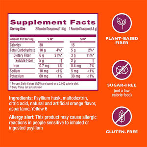 44 paket 4-in-1 serat harian bubuk Psyllium Husk rasa asli dewasa suplemen minuman Detoxing kesehatan pencernaan - Product Image 2