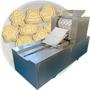 Fully Automatic Commercial Price Peach Crisp Soft Walnut Cracker Press Maker Dog Cookie Biscuit Make Machine For Sale