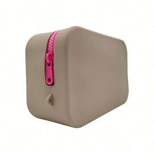 Women's Fashion Large Silicone Candy Pattern Crossbody Bag Waterproof <b>Makeup</b> <b>Case</b> Zipper Cosmetic Coin Purse for <b>Brush</b> Storage - Product Image 5