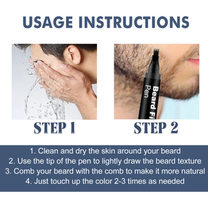 Stylos de remplissage East Moon Pen détachables et faciles à utiliser permettent de créer facilement une ligne de cheveux <span class=keywords><strong>touffue</strong></span> pour la <span class=keywords><strong>barbe</strong></span>. - Product Image 6