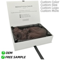 Boîtes personnalisées pour extensions de cheveux, emballage pour tissages, emballage personnalisé pour perruques avec logo
