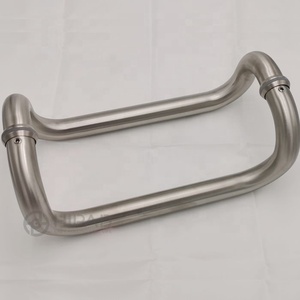 Acero inoxidable 201 304 316 Puerta corredera Ducha Manijas de puerta de vidrio Fábrica Personalizada Pulido Negro Oro Tiradores de tubo redondo - Product Image 4