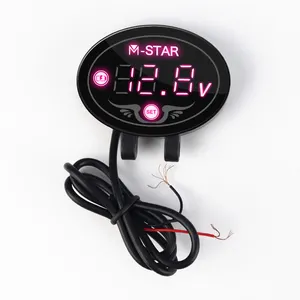 Waterproof LED Night Vision Motorcycle Meter Display Voltage Voltmeter