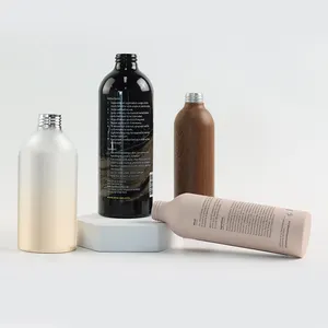 Tampa de alumínio com design inovador para frascos de loção cosmética, frascos de alumínio personalizados