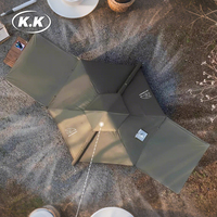 Kawagebo Kamp (KK) Gonflable 9.2 ㎡   / 17.4 ㎡   Tentes de camping gonflables Oxford Glamping Yurt pour la famille avec cheminée