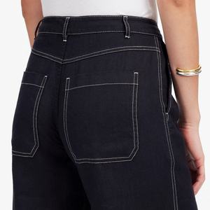 Conjunto de Lino de Verano 2025 para Mujer, Estilo Casual Europeo Americano, Top sin Mangas, Pantalones Anchos Holgados, Traje de Dos Piezas - Product Image 6