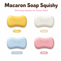 Vente en gros : Savon Macaron Portable Mignon en PU, Jouet Squishy, Décoration de Bureau Nouveauté, Anti-stress à Rebond Lent, Cadeaux de Collection