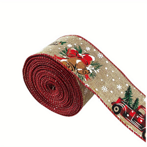 Cinta Decorativa Navideña Creativa con Estampado de Autos, 1 Rollo - Product Image 5