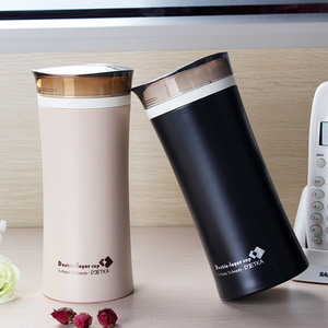 Botella de agua de plástico con aislamiento de doble capa, con filtro, infusor de té, taza portátil para estudiantes, diseño sellado - Product Image 2