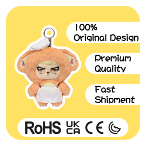 Vente en gros : Porte-clés en peluche douce Grumpy Crew Blind Box, figurines mignonnes et de collection personnalisables pour les boutiques de cadeaux - Product Image 4