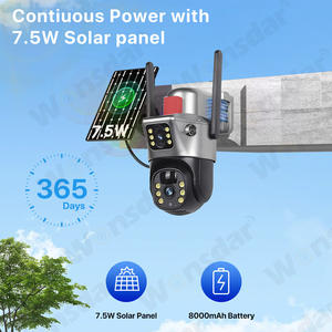 4G SIM 卡太阳能摄像头 8MP 4K 高清双镜头 CMOS IP66 防水户外安全 PIR 运动检测 双向音频云 - Product Image 4