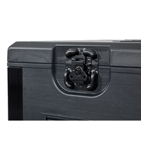 Valise de transport à roulettes pratique pour câbles, coffre de rangement pour câbles d'équipement audio et d'éclairage de scène DJ avec roues