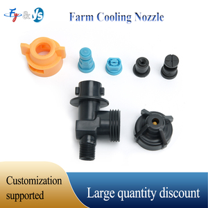 PP nhỏ giọt bằng chứng chăn nuôi trang trại phun có thể điều chỉnh vòi phun nước, Bò sữa trang trại phun sương mù khô tạo độ ẩm Hệ thống làm sạch vòi phun - Product Image 5