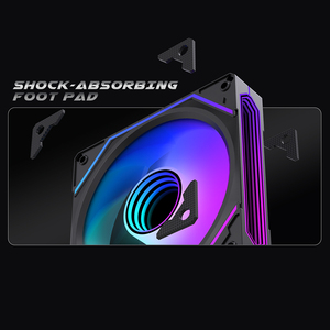 LOVINGCOOL Nuevo Diseño 3 Mirror PC Fan Argb <span class=keywords><strong>Gaming</strong></span> <span class=keywords><strong>Computer</strong></span> Case Cooler 120mm Plastic <span class=keywords><strong>Gaming</strong></span> <span class=keywords><strong>CPU</strong></span> Fan para PC <span class=keywords><strong>CPU</strong></span> Case Más popular - Product Image 6