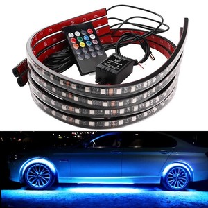 ไฟ LED RGB แบบยืดหยุ่นสำหรับตกแต่งภายในรถยนต์ 12V 15W พร้อมรีโมทคอนโทรลและแอปควบคุม  ไฟส่องใต้ท้องรถและไฟหน้ารถยนต์ - Product Image 1
