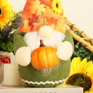 Nuovi Ornamenti a Forma di Zucca Senza Volto in Plastica per il Festival del Raccolto di Ringraziamento - Product Image 3