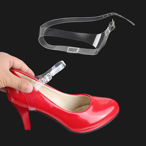 Staccabile TPU Trasparente Cinghie di <span class=keywords><strong>Scarpe</strong></span> con Fibbia Tacchi Alti Antiscivolo Stringhe delle <span class=keywords><strong>Scarpe</strong></span> Alla Caviglia Merletto Accessori di Ricambio - Product Image 5