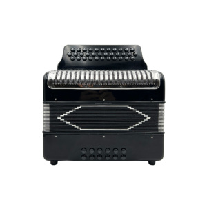 SEASOUND OEM Accordéon diatonique de haute qualité à 34 boutons et 12 basses JB3412, style professionnel, instrument pour étudiants, couleur noire - Product Image 1