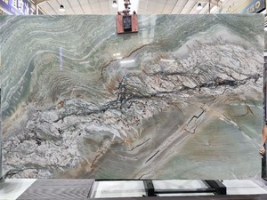 Grande dalle de quartzite vert Goldtop <span class=keywords><strong>Stella</strong></span> Maestro pour revêtement mural intérieur haut de gamme et décoration de maison de luxe - Product Image 6