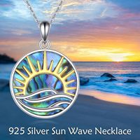 Collier pendentif Phénix en coquille d'ormeau naturelle, Nirvana du Phénix, bijoux en argent sterling 925 pour femmes