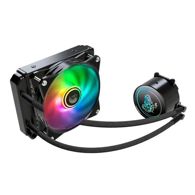 hot sell high profit high quality cpu rgb water cooling liquid cooler radiator 4 heat pipes cpu cooling