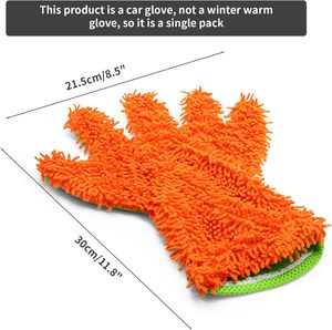 Gants de lavage de voiture en microfibre de luxe, outil de nettoyage de voiture, brosse de nettoyage multifonction pour usage domestique, serviettes de voiture - Product Image 5