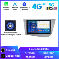 Système multimédia automobile BHNEW 8+256G pour Seat Leon 2 MK2 2005-2012, navigation GPS, Car-play, autoradio Android