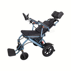Fauteuil roulant électrique en alliage d'aluminium 180W 6ah avec batterie pour handicapés - Product Image 4