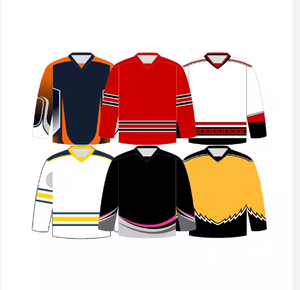 专业团队定制标志成人冰球运动衬衫聚酯滑车斜纹升华曲棍球制服 - Product Image 5