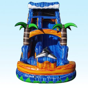 Piscine gonflable avec <span class=keywords><strong>toboggan</strong></span> <span class=keywords><strong>aquatique</strong></span> TSUNAMI pour enfants, prix avantageux, PVC imperméable et ignifuge, installation facile, taille personnalisable - Product Image 2