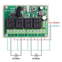Module récepteur de relais sans fil QIACHIP KR1204B, interrupteur à distance 433Mhz, DC6V-30V, 4CH, 5A