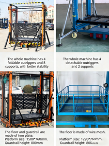 Plataforma Elevadora Eléctrica de Aluminio con Aislamiento Eléctrico, Columnas Tubulares Tipo Tijera, 48 Voltios, Andamio Elevador - Product Image 5